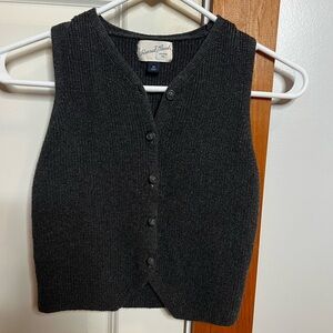 Universal Thread Dark Gray V-Neck Sweater Vest